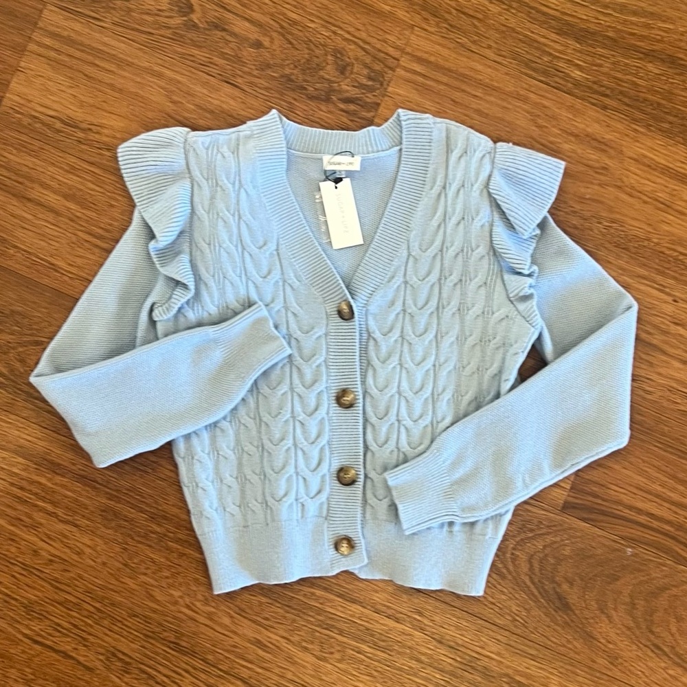 Women’s Sugar Lips Light Blue Cardigan
